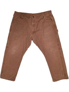 VTG Rustler Canvas Carpenter Pants 40x30 Distressed Grunge Workwear High Rise